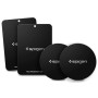 Spigen Kuel Plaques Métalliques [3X Plus Fin Qu’Une Carte de Crédit] | Adhésif 3M Premium pour Support Téléphone Voiture Magnéti