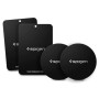Spigen Kuel Plaques Métalliques [3X Plus Fin Qu’Une Carte de Crédit] | Adhésif 3M Premium pour Support Téléphone Voiture Magnéti