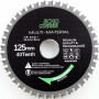 Lame de scie 125 mm en carbure pour meuleuse d'angle, alésage 22,2 mm, 40 dents