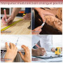 FIHODONE 4 Pièces Crayon Chantier, Marqueur Chantier de Forage de 20mm, Stylo Indelebile Pointe Fine, Marqueurs Trou Profond, Ac