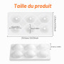 Euablfo Moule Citron en Silicone, Moule Citron Trompe l'oeil Fruit, 3D - En Silicone Rownies, Gâteaux en Mousse, Desserts Cuits 