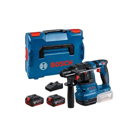 Bosch Professional 18V System perforateur sans-fil GBH 18V-22 (SDS plus, idéal pour percer des trous de 6 à 10 mm, avec 2 batter