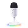 GXTrust Yami Micro Blanc à Condensateur avec Filtre Anti-Pop, Blanc | Microphone USB pour Le Streaming, Twitch, Youtube, Podcast