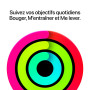 Apple Watch SE 3 (GPS), Boîtier en Aluminium Minuit de 40 mm | Bracelet Sport bleu marine - M/L. Fitness + Sommeil + Suivi de cy
