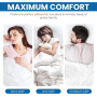 Utopia Bedding Oreillers 60x60cm Lot de 2, Coussins de Lit Blanc | Doux et Confortables, Garnissage Moelleux, Housse Respirante,