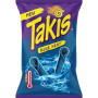 Takis Blue Heat Chips - Snack Maïs Piquant Intense, 100 g | Tortilla roulée au piment, niveau de chaleur extrême - parfait pour