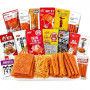 MKSDDF-Collations Chinoises Latiao Box De 15 Snacks Épicés Asiatiques | Latio 360g De Bandes Végétales Pimentées | Saveurs Málà,