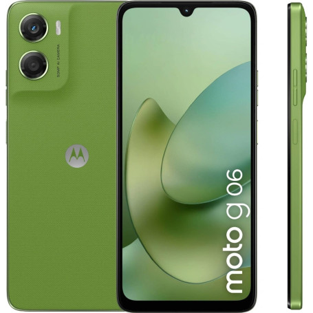Motorola Moto G06 Double SIM 64 Go ROM + 4 Go RAM (GSM unique | Pas de CDMA) Téléphone intelligent débloqué en usine 4G/LTE (Pan