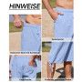 LVCBL Short en Lin pour Homme, Longueur 3/4, Pantalon d'été, pour la Plage, Le Yoga, Le Jogging, Décontracté