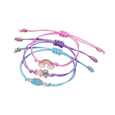 UOPMQGB Bracelets pour filles, bracelets tressés réglables pour enfants, cadeaux pour filles et enfants, cadeaux d'anniversaire