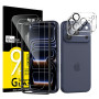NEW'C Verre Trempé pour iPhone 17 Pro Max + Protection Caméra | Outil inclus, Lot de 4, 2x vitres trempées + 2x protections camé