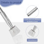 100 PCS Eponge Ongle, Avec Pince Métallique, Nail Art Brosse Éponge Éponges Remplaçables,Outils De Rendu pour Vréer une Variété 