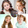 SDXCJY Lot de 1191 élastiques à cheveux, élastiques pour bébés, élastiques à cheveux aux couleurs bonbon et attaches, élastiques