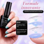 2 x 8ml Colle Faux Ongle 6 en 1, Colle Faux L'ongle Avec Pinceau | Extra Forte Rapide, Longue Durée, für Die Nagelverlängerung u