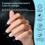 TOMICCA 510 Pièces Capsule Americaine Ongle Amande 15 Tailles | Capsules Ongles Gel Couverture Complète, Ultra-Mat plus Résistan