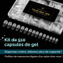 TOMICCA 510 Pièces Capsule Americaine Ongle Amande 15 Tailles | Capsules Ongles Gel Couverture Complète, Ultra-Mat plus Résistan