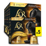 L'OR - Capsules XXL - 50 capsules Extra Long - Intensité 5 | Compatibilité Exclusive L'OR BARISTA® - lot de 5 x 10 capsules alum