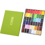 Kuretake Coffret d'aquarelles Gansai Tambi, 48 couleurs, fabriqué au Japon | 48 couleurs vives et opaques, grands godets, palett