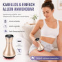 Masseur lymphatique 4 en 1 et appareil de massage électrique anti-cellulite avec 30 niveaux EMS, lumière rouge, chaleur et vibra