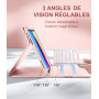 Vobafe Coque Clavier pour iPad A16 11" 2025/10ème Génération 10.9" 2022 | Étui Keyboard avec Rétroéclairage 7 Couleurs et Pavé T