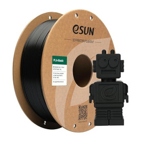eSUN PLA Basic Filament 1.75mm 1KG (2.2 LBS) pour 3D Imprimante,Noir | Précision Dimensionnelle +/- 0.05mm