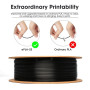 eSUN PLA Basic Filament 1.75mm 1KG (2.2 LBS) pour 3D Imprimante,Noir | Précision Dimensionnelle +/- 0.05mm