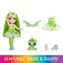RAINBOW HIGH Littles Rainbow Fantasy Fairies & Pet - Emerald, Vert - Petite Poupée de 14cm & Dragon Fantasy avec Ailes de Fées I