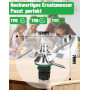 Couteau pour Thermomix TM5 TM6 Couteaux de Remplacement avec Joint pour Vorwerk Thermomix TM5 Lame de Rechange Acier Inoxydable