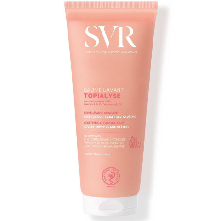 SVR Topialyse Baume Lavant peau atopique 200 ml | Nettoyage doux, peau atopique, hydratation préservée, confort durable, sans de