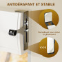 Lot de 2 supports de tringle à rideaux sans perçage, métallique et durable, convient à tous les coffres de volet roulant, Ø20-28