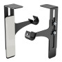 Lot de 2 supports de tringle à rideaux sans perçage, métallique et durable, convient à tous les coffres de volet roulant, Ø20-28