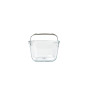 PYREX, ideal Air Fryer, Plat de Cuisson en Verre Ultra-Résistant 20 x 14 cm avec Poignée Amovible Clipsable en Inox, pour Air Fr