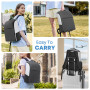Rysker Sac à Dos pour Console PS5/Slim/Pro, Sac de Transport PS5 de Protection Complète, Backpack de Rangement de Grande Capacit