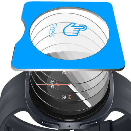 Euukzzea Protection Écran pour Samsung Galaxy Watch 9 40mm Verre Trempé, 4 Pièces Dureté 9H Anti-Rayures Film Protecteur d'écran