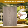 Lot de 6 Contreplaqué Noyer 3mm A3,300 x420mm Panneau Feuille Découpe Laser | Planche Bois pour Pyrogravure, Gravure, projet de 