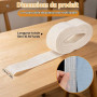 BOXOB 10m Guide Ourlet en Tissu, Bande à Arêtes Poisson pour Couture | Baleine Réutilisable pour Mousseline Robes en Soie Jupes