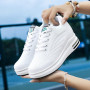 AONEGOLD Femme Baskets Compensées Chaussure Tennis de Sport Gym Fitness Respirantes Sneakers 8.5cm