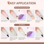 Vishine 3D Nail Gel Nail Art – Gel Sculptant Transparent 15g No Wipe, pour Dessins, Moulages, Strass 3D, Sculptures et Décoratio