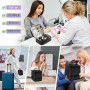 HA BIN Sac de Rangement Vernis à Ongles Portable pour 30 Flacons et Sécheuse Organisateur Double Couche Imperméable, Sac de Voya