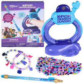Cool MAKER - Atelier À Bracelets Heishi Kpop Demon Hunters | Kit Création Bijoux - Stylo À Perles - 1200 Perles Heishi - 7 Charm