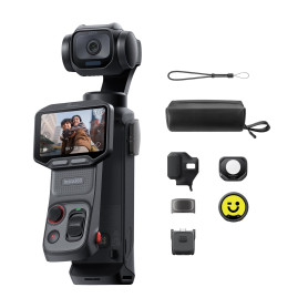 Insta360 Luna Pro Pack Créateur - caméra de vlogging 8K avec objectif Leica | Caméra à stabilisateur, capteur 8K de 1", double p