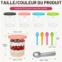 Gokemuak 4 Pièces Récipient Creami pour la Machine à Glace Ninja Creami | Accessoires pour Machines à Glace pour la Série NC301