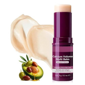 Baume multi-volume de calcium Cemenrete Baume - Bâton hydratant au collagène coréen, anti-âge, affaissement, rides, convient pou