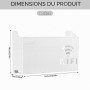 Boîte de Rangement pour Routeur WiFi, Boîte de Stockage de Routeur Blanc | Cache Box WiFi Étagere Radiateur, Étagère de Murales,
