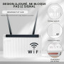 Boîte de Rangement pour Routeur WiFi, Boîte de Stockage de Routeur Blanc | Cache Box WiFi Étagere Radiateur, Étagère de Murales,