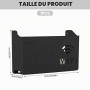 Boîte de Rangement pour Routeur WiFi, Boîte de Stockage de Routeur Noir | Cache Box WiFi, Étagere Radiateur, Étagère de Murales,