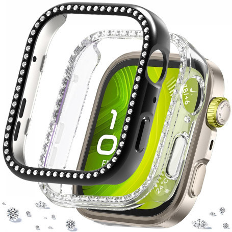 DEALELE [Lot de 2 coques compatibles avec Huawei Watch FIT 4 Pro, coque de protection en polycarbonate avec strass et strass, ac