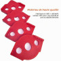 Lot de 4 Gabarit pour Defonceuse a Bois Sur Table, R5 - R40 Gabarit Plan de Decoupe Travail Accessoires de Routage de Rayon D'an