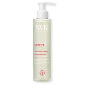 SVR Cicavit+ Gel Moussant peau atopique Pour peaux irritées 200 ml | Sans savon, nettoyage doux, peau fragilisée, microbiote res