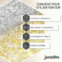 JENOLITE Lot de 2 laques transparentes pailletées argentées et dorées | 2 x 400 ml | Parfait pour ajouter de l'éclat aux cadres,